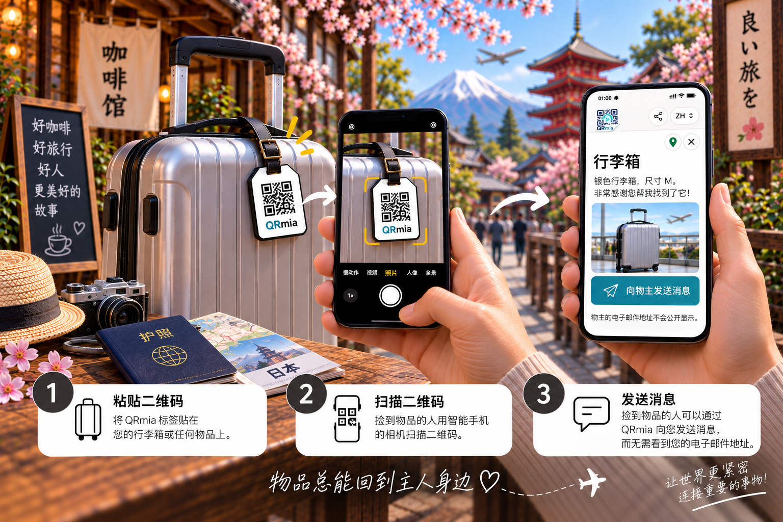 行李和物品防丢标签