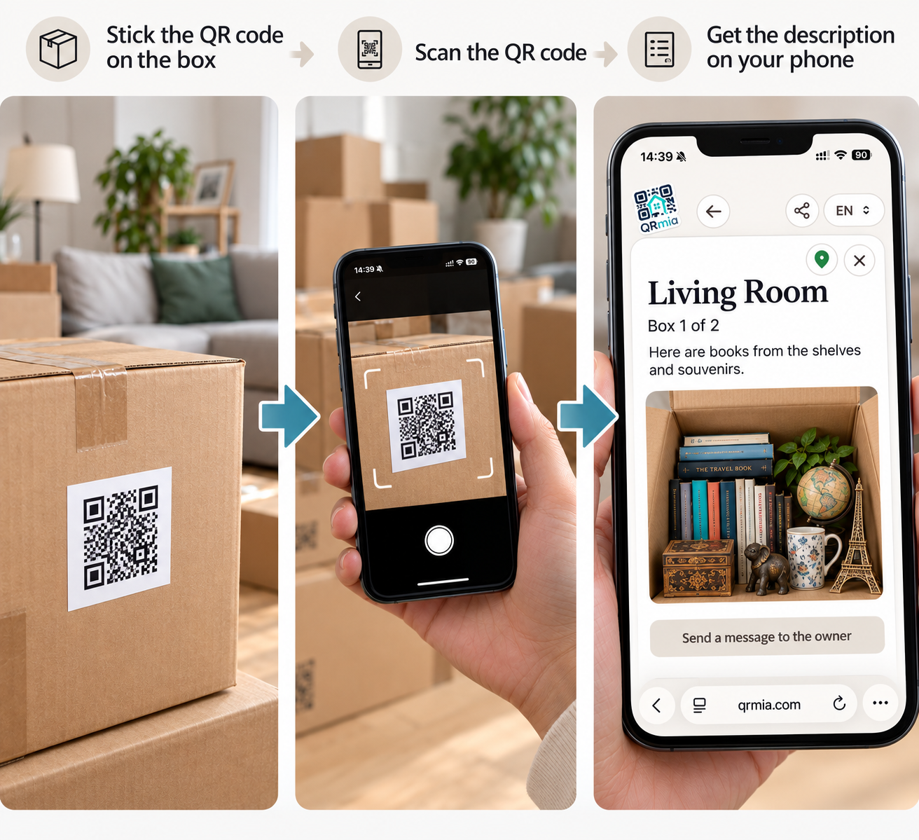 Moving and storage — QRmia