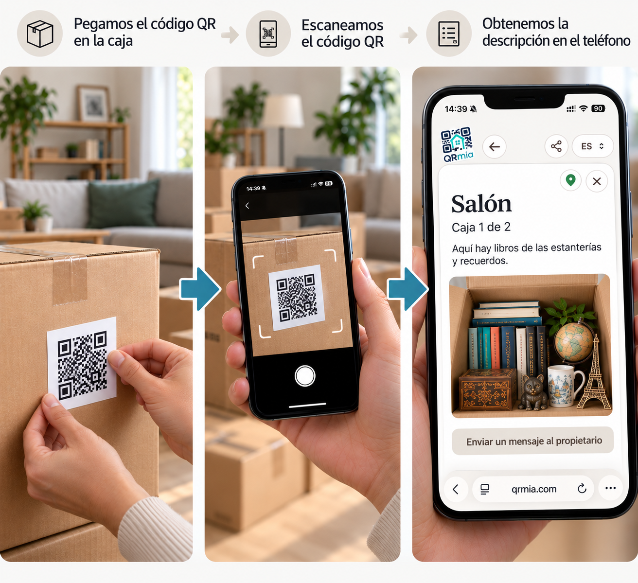 Mudanzas y almacenamiento — QRmia