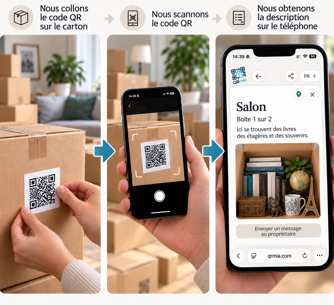 Déménagement et stockage — QRmia