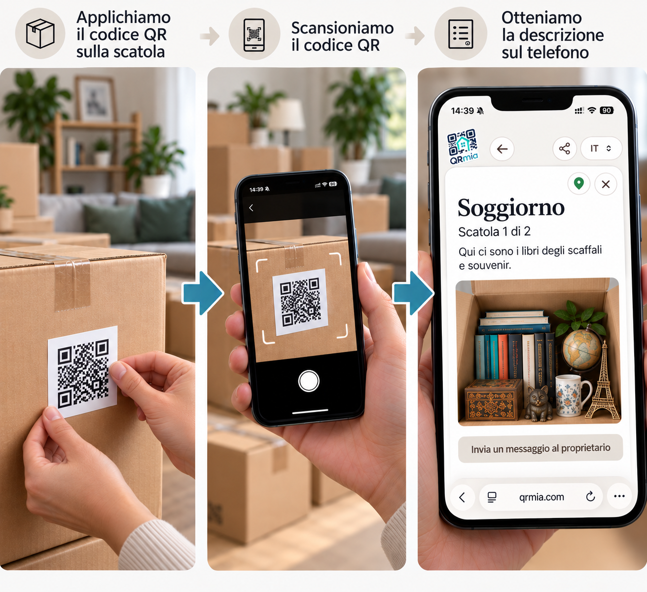 Traslochi e deposito — QRmia