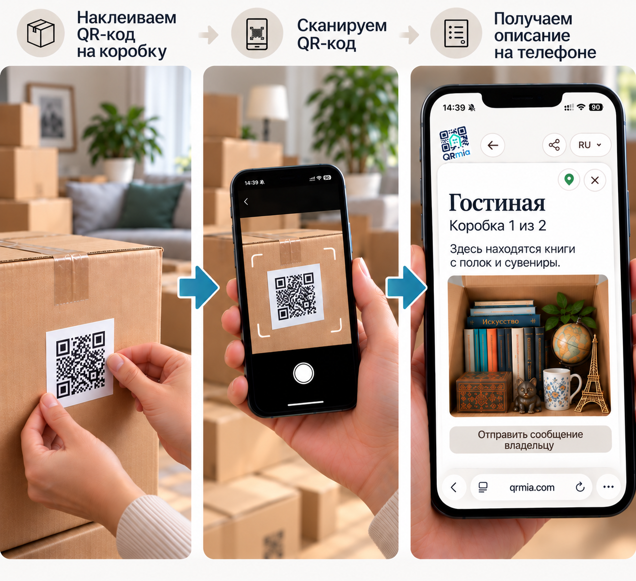 Переезд и хранение — QRmia