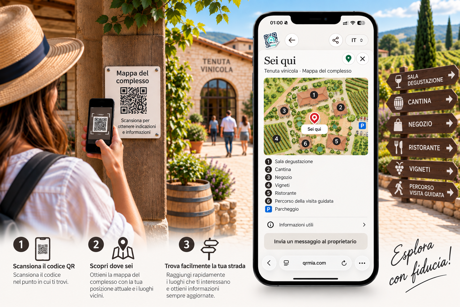 Il QR come punto di orientamento nello spazio reale