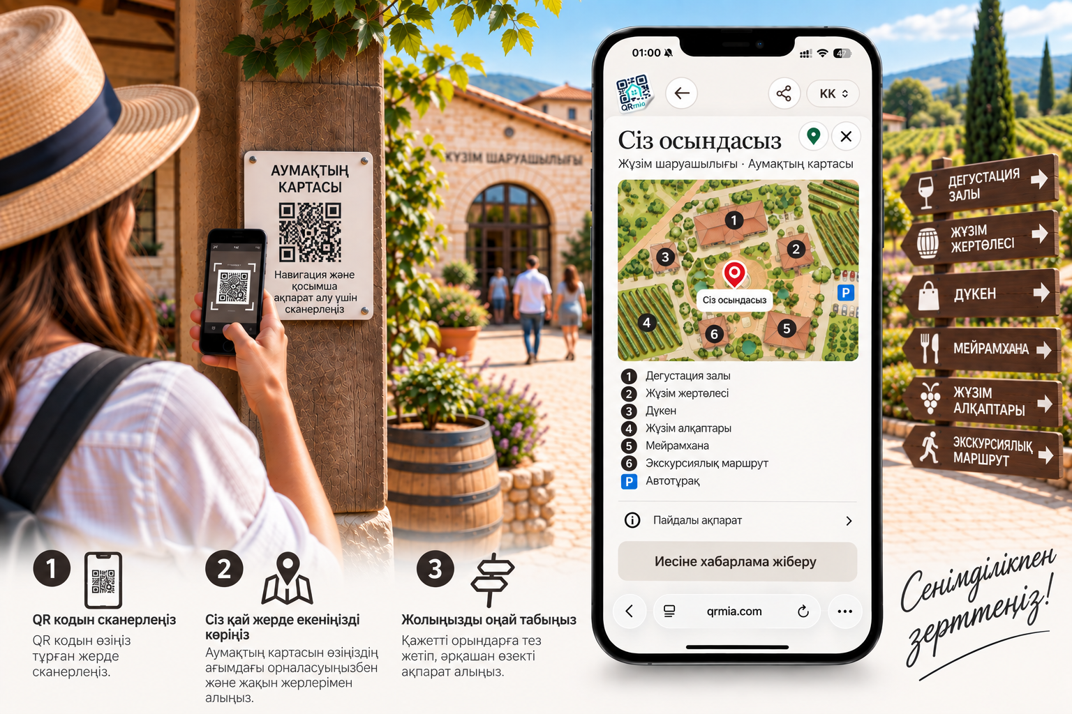 QR-код — нақты кеңістіктегі бағдарлау нүктесі