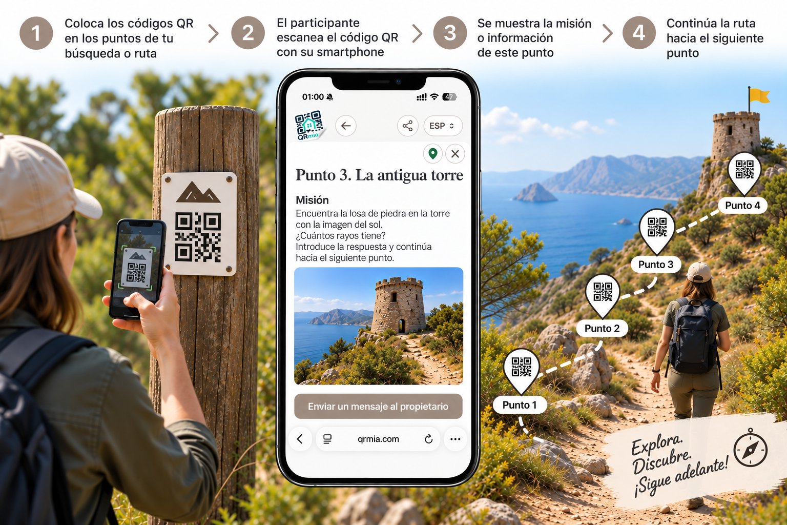 Juegos de pistas y rutas